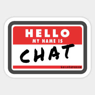 My Name Is Chat Sticker